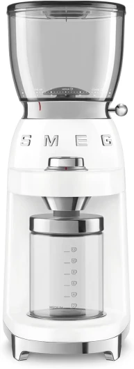 , Moulin à Café CGF11WHEU, Niveau de Mouture Réglable, 30 niveaux, Réservoir Grains de 350 g, Quantité de Mouture Réglable, avec Système Antistatique, 150 W, Rouge