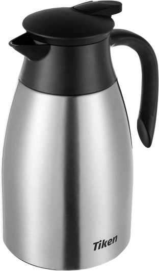 1.5L Carafe à Café Isotherme en Acier Inoxydable, pour Boissons Chaudes ou Froides - Résiste à l'épreuve du Temps, Anti-fuites et Facile à Utiliser